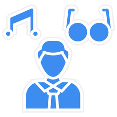 Hipster Lifestyle Icon Style