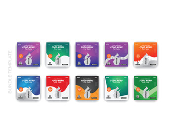 Fresh Fruit Social Media Post Web Banner Design Templates