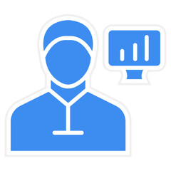 Data Scientist Male Icon Style