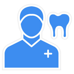 Dentist Male Icon Style