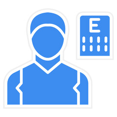 Optometrist Male Icon Style
