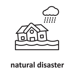 natural disaster :Vector Icon which can easily modify or edit