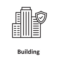 Building insurance :Vector Icon which can easily modify or edit