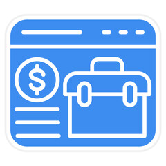 Fototapeta premium Business Application Icon Style