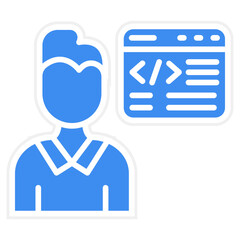 Citizen Developer Male Icon Style