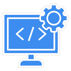 Code Free Development Icon Style