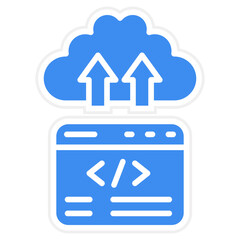 Cloud Deployment Icon Style