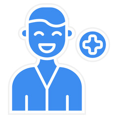 Male Patient Icon Style