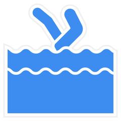 Artistic Swimming Icon Style