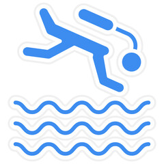 Freediving Icon Style