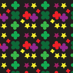 Abstract Geometric Pattern with Colorful Shapes and Lines for Modern Backgrounds