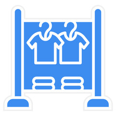 Clothing Rack Icon Style