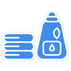 Natural Laundry Detergent Icon Style