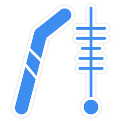 Metal Straw Icon Style