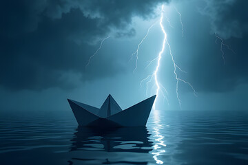 Obraz premium ship in the ocean