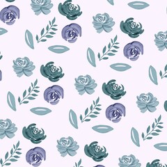 seamless pattern with flowers