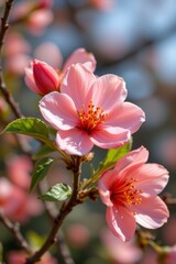 Fototapeta premium Pink Flowering Tree Blossoms