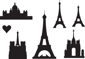 Urban Skyline Silhouettes Set Famous City Skyline Bundle | Black Silhouette Vector
