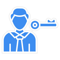 Key Person Icon Style