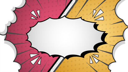 Flat comic style background Design