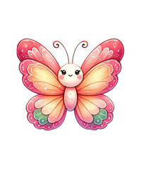 Adorable Kawaii Butterfly Sticker Collection 