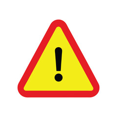 exclamation danger warning sign attention caution danger sign icon isolated on white background