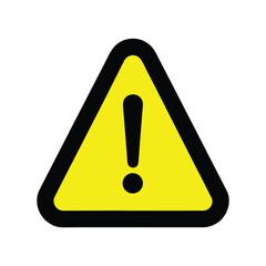 attention caution danger sign exclamation sign icon isolated on white background