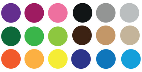 Set of colorful block illustration