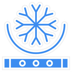 Obraz premium Snowproof Fabric Icon Style