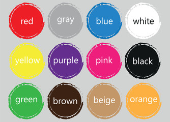 Set of colorful block illustration