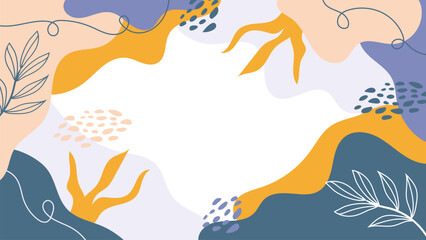 Hand Drawn Flat Vector Background