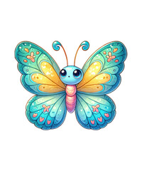 butterfly on a white background