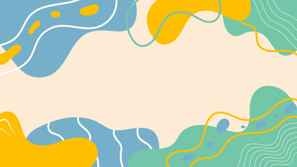 Hand Drawn Flat Vector Background