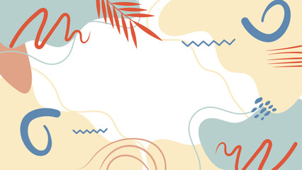 Hand Drawn Flat Vector Background