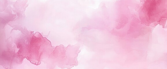 Fototapeta premium Abstract Pink Watercolor Wash, background , texture