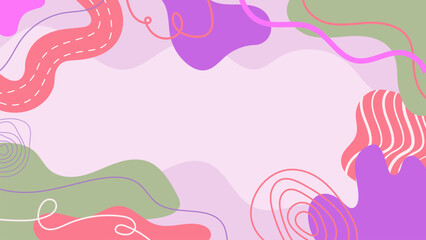 Hand Drawn Flat Vector Background