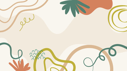 Hand Drawn Flat Vector Background