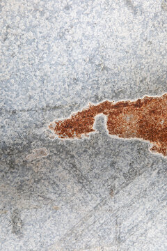 Close up of rusty zinc sheet background surface
