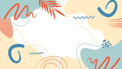 Hand Drawn Flat Vector Background