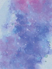 blue watercolor abstract hand painted background illustration art