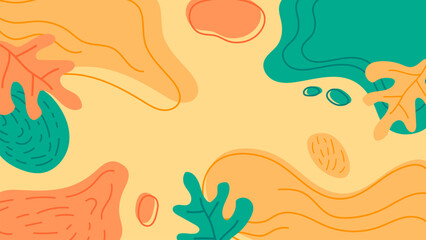 Hand Drawn Flat Vector Background