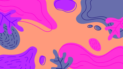 Fototapeta premium Hand Drawn Flat Vector Background