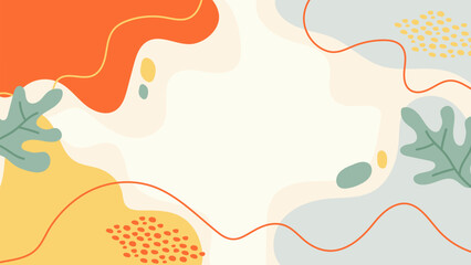 Hand Drawn Flat Vector Background