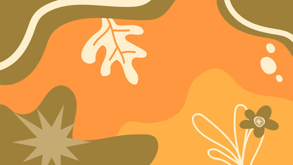 Hand Drawn Flat Vector Background