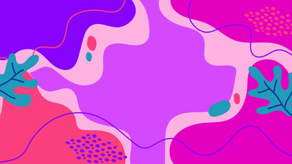 Hand Drawn Flat Vector Background