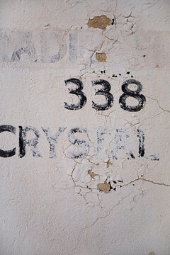 faded painted sign