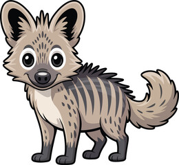 Obraz premium Cute Aardwolf Vector