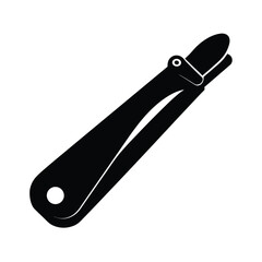 Black and White Nail Clipper Illustration