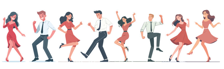Couple dance vector