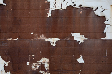 Old rusty metal wall for background texture surface